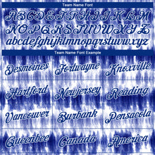 Load image into Gallery viewer, Custom Stitched Tie Dye Royal-White 3D Watercolor Sports Pullover Sweatshirt Hoodie