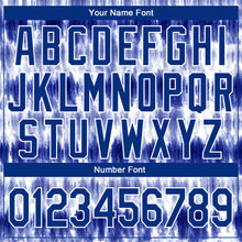 Load image into Gallery viewer, Custom Stitched Tie Dye Royal-White 3D Watercolor Sports Pullover Sweatshirt Hoodie