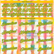 Load image into Gallery viewer, Custom Stitched Tie Dye Yellow-Kelly Green 3D Rainbow Watercolor Sports Pullover Sweatshirt Hoodie