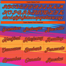 Загрузить изображение в средство просмотра галереи, Custom Royal Orange-Navy 3D Pattern Tropical Hawaii Palm Trees Authentic Basketball Jersey