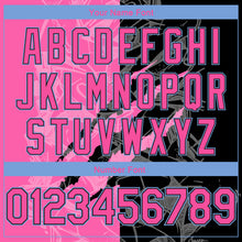 Загрузить изображение в средство просмотра галереи, Custom Graffiti Pattern Pink Black-Light Blue 3D Scratch Authentic Basketball Jersey