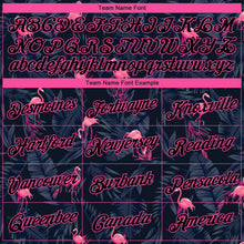 Laden Sie das Bild in den Galerie-Viewer, Custom Black Pink-Light Blue 3D Pattern Design Flamingo Authentic Basketball Jersey