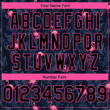 Laden Sie das Bild in den Galerie-Viewer, Custom Black Pink-Light Blue 3D Pattern Design Flamingo Authentic Basketball Jersey