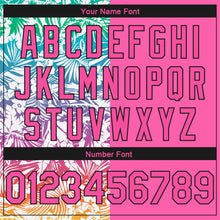 Загрузить изображение в средство просмотра галереи, Custom Pink Black 3D Pattern Tropical Hawaii Palm Leaves Authentic Basketball Jersey