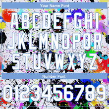 Загрузить изображение в средство просмотра галереи, Custom Graffiti Pattern White-Light Blue 3D Grunge Art Authentic Basketball Jersey