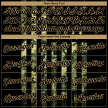 Загрузить изображение в средство просмотра галереи, Custom Camo Black-Old Gold 3D American Flag Fashion Authentic Salute To Service Basketball Jersey