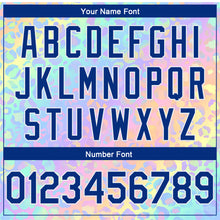 Load image into Gallery viewer, Custom Pink Royal-White 3D Pattern Design Leopard Print Authentic Basketball Jersey