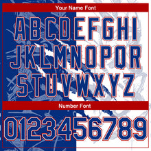 Charger l'image dans la galerie, Custom Graffiti Pattern Royal-Red 3D Scratch Authentic Basketball Jersey