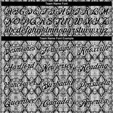 Загрузить изображение в средство просмотра галереи, Custom Black White 3D Pattern Design Snakeskin Authentic Basketball Jersey