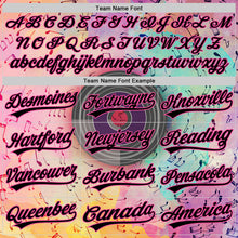 Загрузить изображение в средство просмотра галереи, Custom Pink Black 3D Pattern Design Music Festival Watercolor Colored Musical Notes Authentic Baseball Jersey