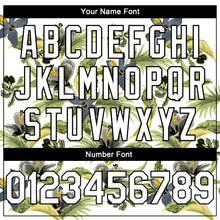 Загрузить изображение в средство просмотра галереи, Custom White Black 3D Pattern Tropical Hawaii Plant And Flower Authentic Basketball Jersey