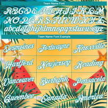 Загрузить изображение в средство просмотра галереи, Custom Gold Teal-White 3D Pattern Tropical Beach Hawaii Palm Trees Authentic Basketball Jersey