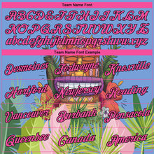 Загрузить изображение в средство просмотра галереи, Custom Light Blue Pink-Black 3D Pattern Cartoon Tropical Hawaii Rainforest Authentic Basketball Jersey