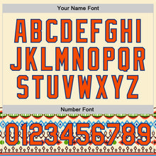 Charger l'image dans la galerie, Custom Cream Orange-Royal 3D Pattern Design Traditional African Ethnic Style Authentic Baseball Jersey