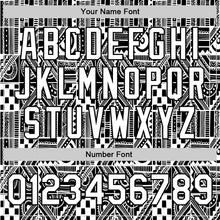 Load image into Gallery viewer, Custom Black White 3D Pattern Design Geometric Monochrome Mosaic Style Authentic Baseball Jersey