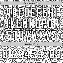 Load image into Gallery viewer, Custom White Black 3D Pattern Design Abstract Doodle Line Art Authentic Baseball Jersey