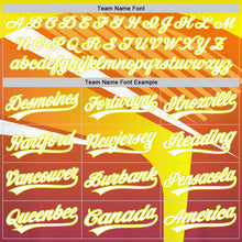 Charger l'image dans la galerie, Custom Orange White Purple-Neon Yellow 3D Pattern Design Abstract Sport Authentic Baseball Jersey