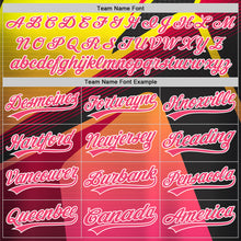 Charger l'image dans la galerie, Custom Neon Pink Neon Yellow-White 3D Pattern Design Abstract Sport Authentic Baseball Jersey