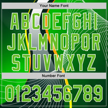 Load image into Gallery viewer, Custom Aurora Green Green-White 3D Pattern Design Abstract Sport Authentic Baseball Jersey