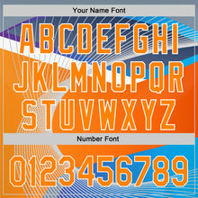 Load image into Gallery viewer, Custom Light Blue Bay Orange-White 3D Pattern Design Abstract Sport Authentic Baseball Jersey