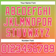 Laden Sie das Bild in den Galerie-Viewer, Custom Neon Green Neon Pink-White 3D Pattern Design Hawaii Palm Leaves Authentic Baseball Jersey