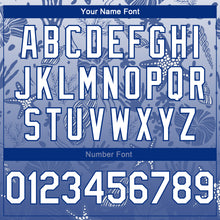 Load image into Gallery viewer, Custom Royal White 3D Pattern Design Seashells And Starfishes Authentic Basketball Jersey