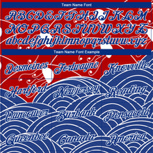 Load image into Gallery viewer, Custom Red Royal-White 3D Pattern Design Jellyfish Authentic Basketball Jersey