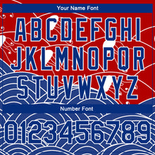 Load image into Gallery viewer, Custom Red Royal-White 3D Pattern Design Jellyfish Authentic Basketball Jersey