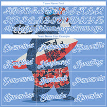 Загрузить изображение в средство просмотра галереи, Custom Light Blue White 3D Pattern Go Surfing Authentic Basketball Jersey