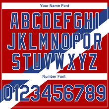 Load image into Gallery viewer, Custom Red Royal-White Modern Authentic City Edition Basketball Jersey