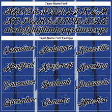 Загрузить изображение в средство просмотра галереи, Custom Royal Black-White Lines Authentic City Edition Basketball Jersey