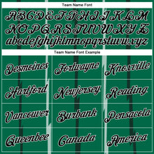 Load image into Gallery viewer, Custom Kelly Green Black-White Lines Authentic City Edition Basketball Jersey