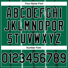 Load image into Gallery viewer, Custom Kelly Green Black-White Lines Authentic City Edition Basketball Jersey