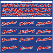 Load image into Gallery viewer, Custom Royal Red-White Side Stripes Authentic City Edition Basketball Jersey