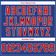 Load image into Gallery viewer, Custom Royal Red-White Side Stripes Authentic City Edition Basketball Jersey