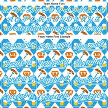 Загрузить изображение в средство просмотра галереи, Custom White Sky Blue 3D Pattern Design Beer Festival Authentic Baseball Jersey