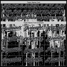 Charger l'image dans la galerie, Custom Black Gray 3D Pattern Design Dripping Splatter Art Authentic Baseball Jersey