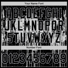 Charger l'image dans la galerie, Custom Black Gray 3D Pattern Design Dripping Splatter Art Authentic Baseball Jersey