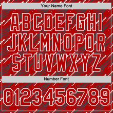 Загрузить изображение в средство просмотра галереи, Custom Red White 3D Pattern Design Slant Lines Authentic Baseball Jersey