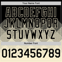 Загрузить изображение в средство просмотра галереи, Custom Black Cream 3D Pattern Design Gradient Square Shapes Authentic Baseball Jersey