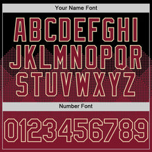 Загрузить изображение в средство просмотра галереи, Custom Black Crimson-City Cream 3D Pattern Design Gradient Square Shapes Authentic Baseball Jersey