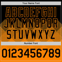 Загрузить изображение в средство просмотра галереи, Custom Black Bay Orange 3D Pattern Design Gradient Square Shapes Authentic Baseball Jersey