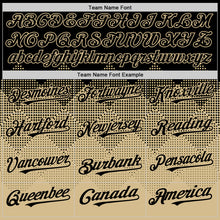 Charger l'image dans la galerie, Custom Black Vegas Gold 3D Pattern Design Gradient Square Shapes Authentic Baseball Jersey