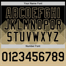 Charger l'image dans la galerie, Custom Black Vegas Gold 3D Pattern Design Gradient Square Shapes Authentic Baseball Jersey