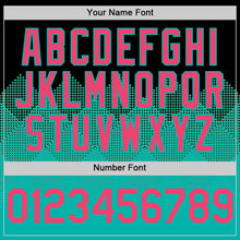 Charger l'image dans la galerie, Custom Black Neon Pink-Aqua 3D Pattern Design Gradient Square Shapes Authentic Baseball Jersey