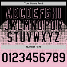 Загрузить изображение в средство просмотра галереи, Custom Black Light Pink 3D Pattern Design Gradient Square Shapes Authentic Baseball Jersey