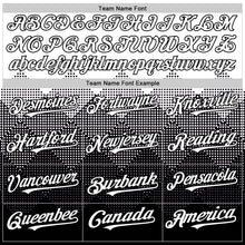 Загрузить изображение в средство просмотра галереи, Custom White Black 3D Pattern Design Gradient Square Shapes Authentic Baseball Jersey