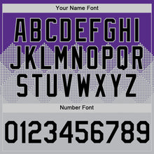 Загрузить изображение в средство просмотра галереи, Custom Purple Black-Gray 3D Pattern Design Gradient Square Shapes Authentic Baseball Jersey
