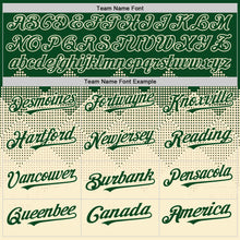 Загрузить изображение в средство просмотра галереи, Custom Green Cream 3D Pattern Design Gradient Square Shapes Authentic Baseball Jersey