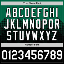 Загрузить изображение в средство просмотра галереи, Custom Kelly Green White-Black 3D Pattern Design Gradient Square Shapes Authentic Baseball Jersey